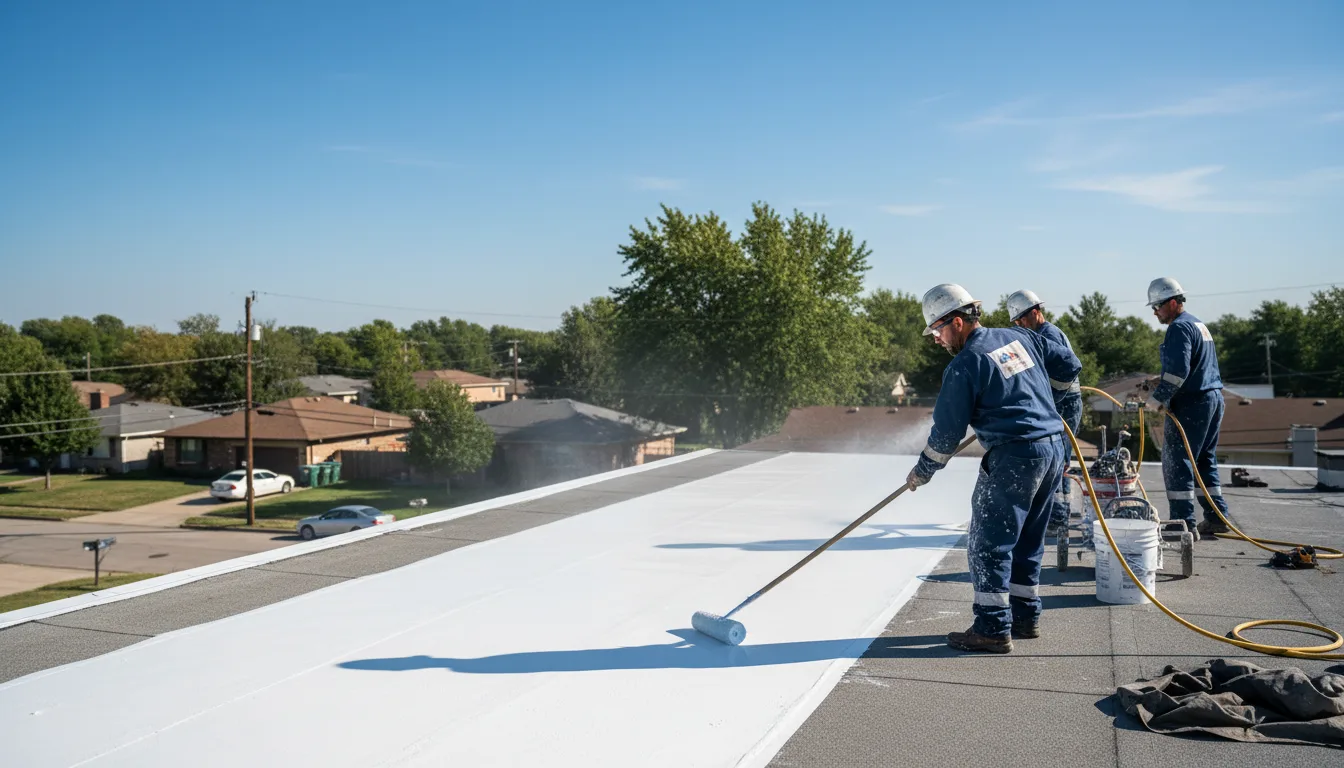 Commercial roof coating in Bay Shore, NY near me